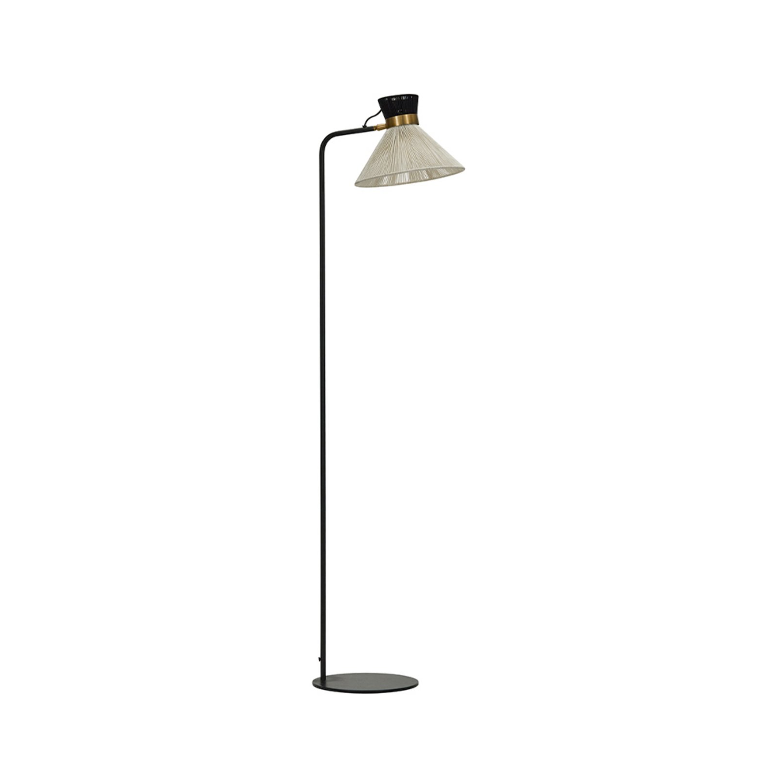 Cord Floor Lamp Black - House Doctor