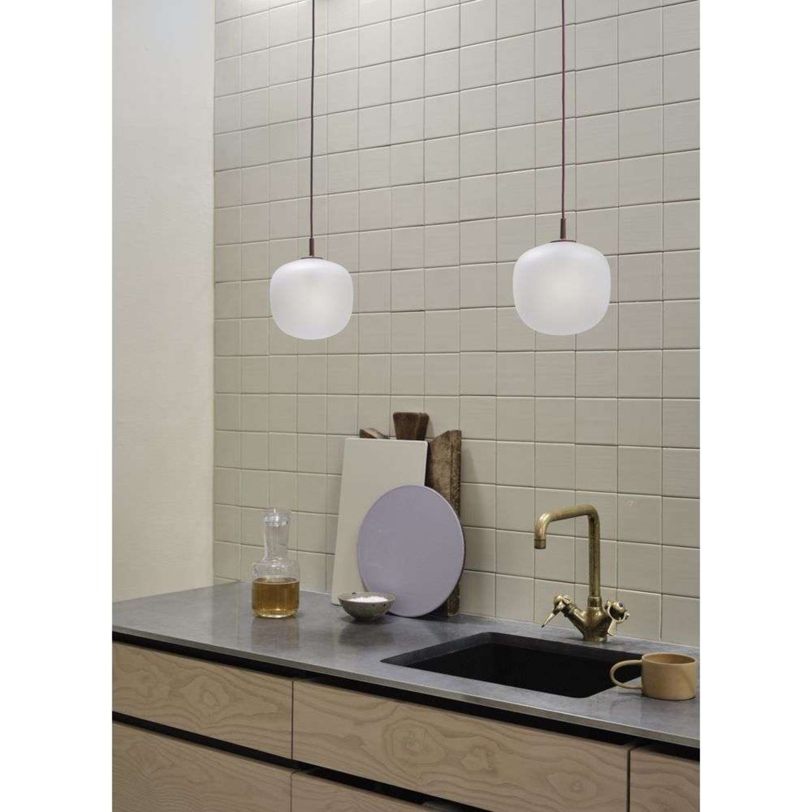 Rime Lámpara Colgante Ø18 Deep Red - Muuto