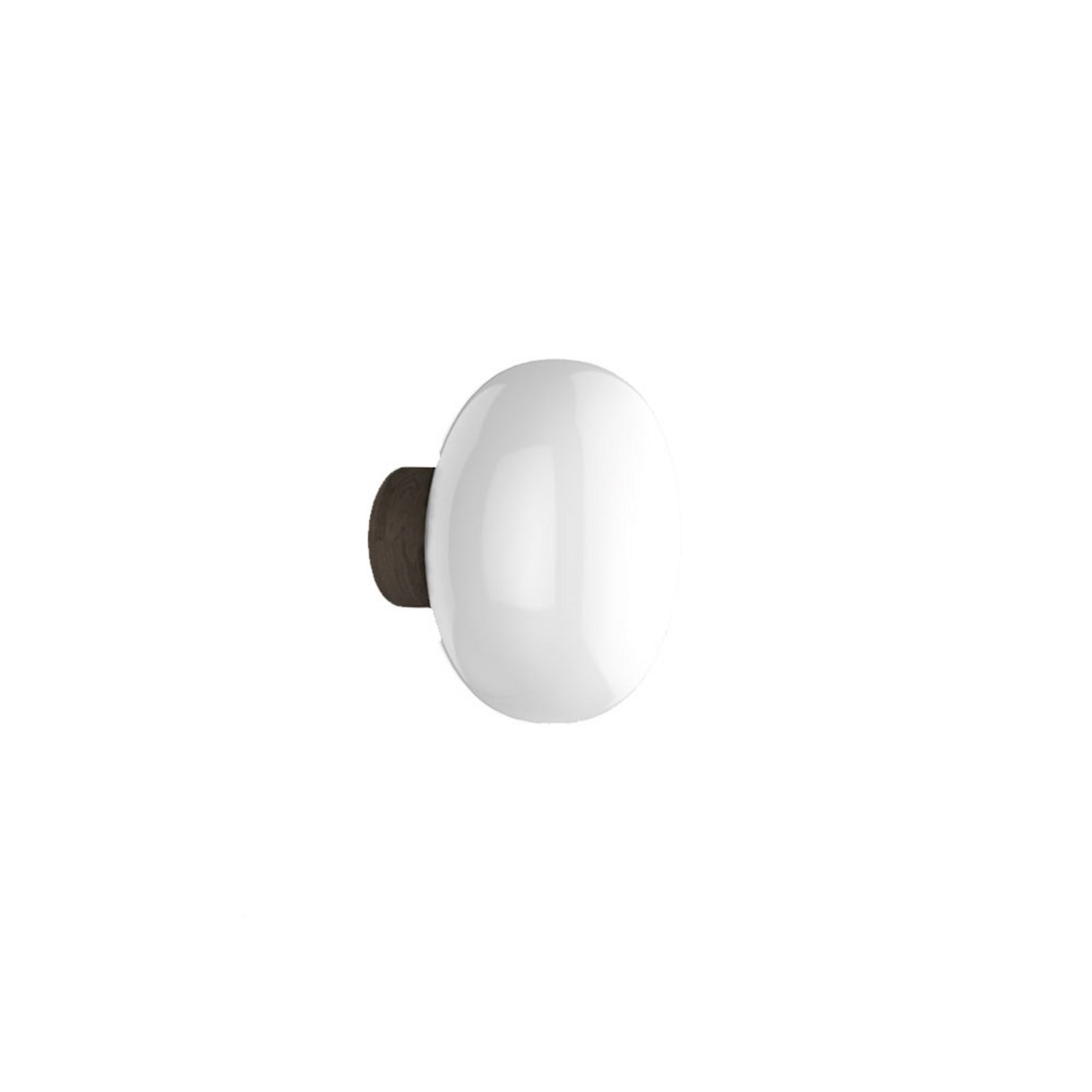 Karl-Johan Wandleuchte Smoked Oak/Opal Glass - New Works