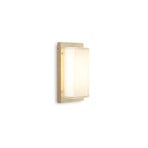 Candeeiro de parede exterior Ice Cubic 3410, latão natural