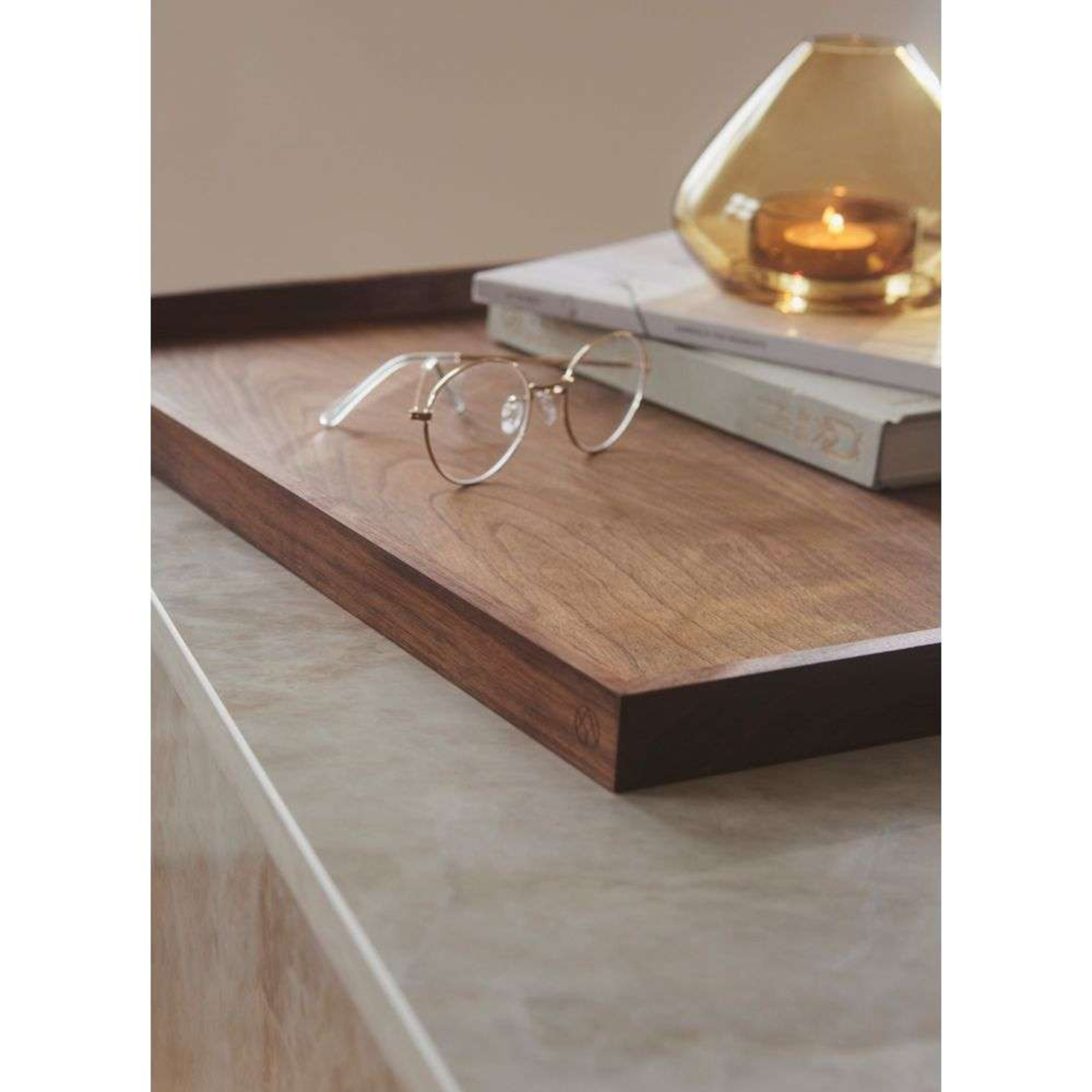 Unity Dienblad M Walnut - AYTM