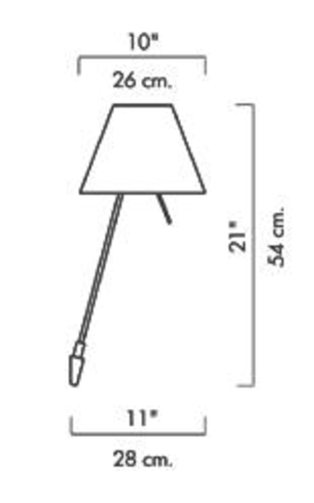 Costanzina Lampa Ścienna Alu/Comfort Green - Luceplan