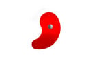 Bit 1/Orbital 1 Glasschirm Rot - Foscarini