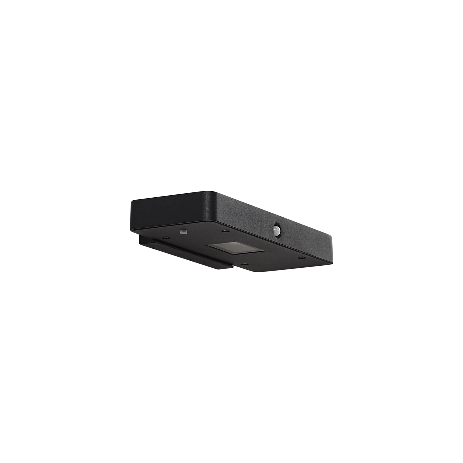 Lucande LED wandlamp Tavon, hoekig, zwart, sensor
