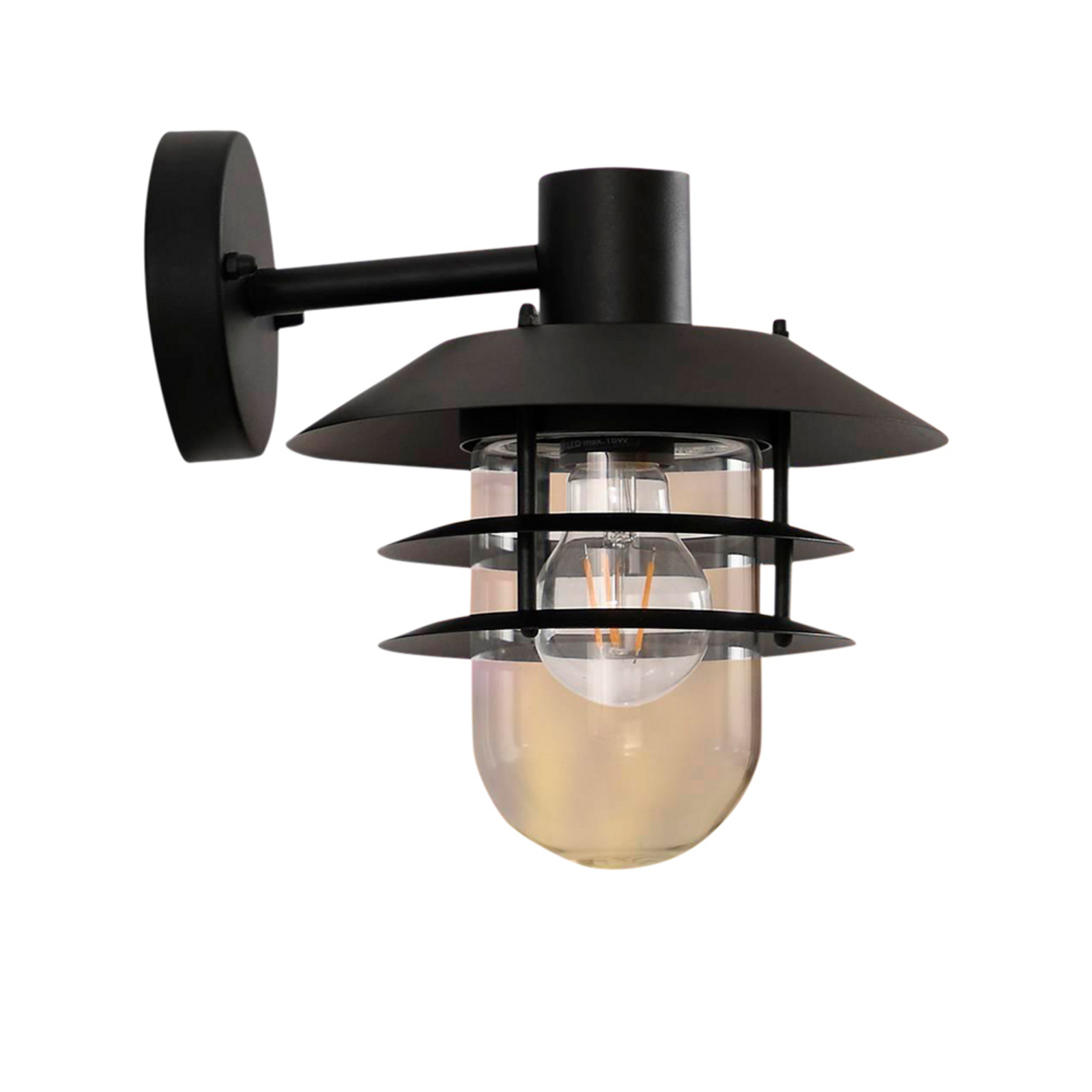 Meliora Buiten Wandlamp Zwart - Lindby
