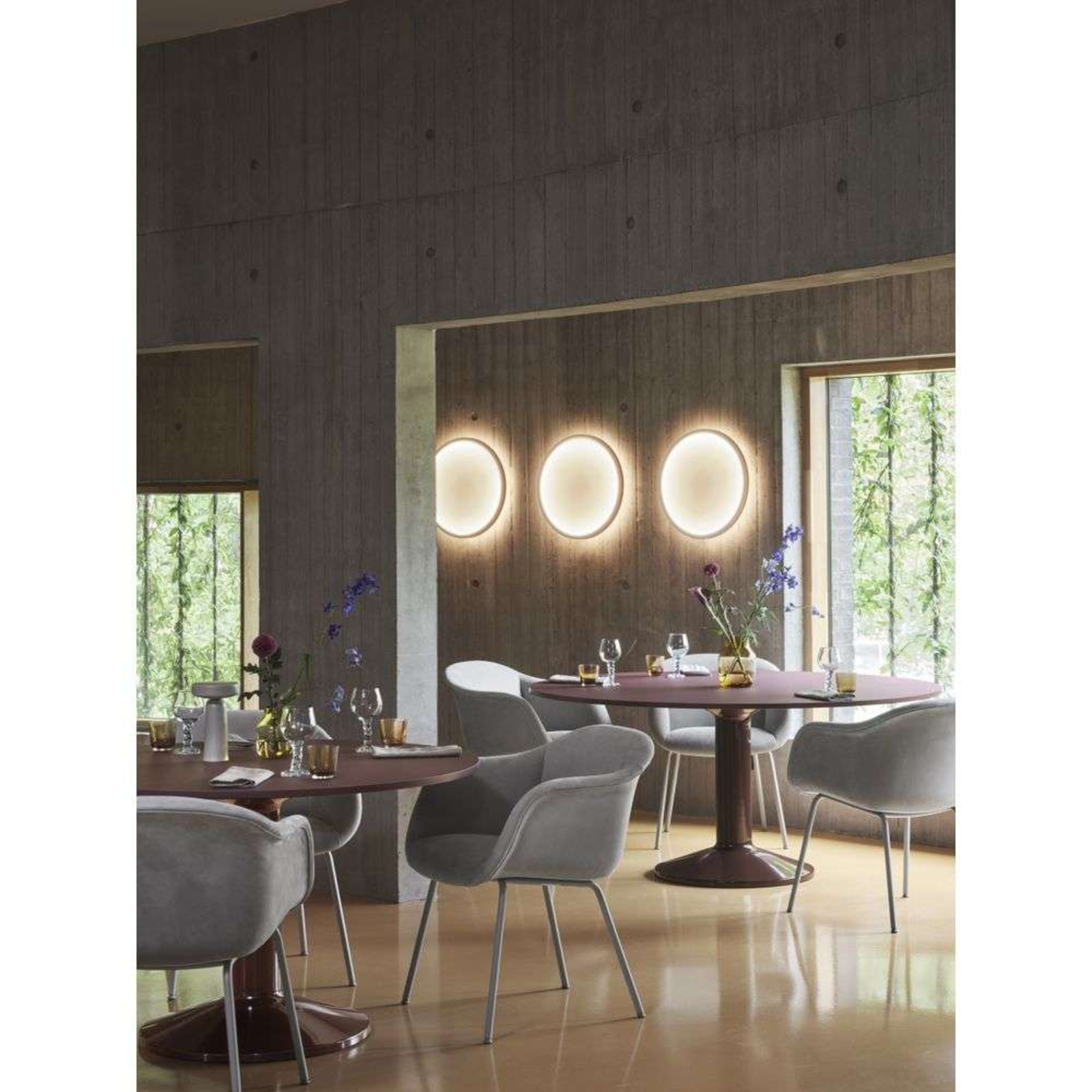 Calm Lampa Ścienna Ø68 White/Grey - Muuto