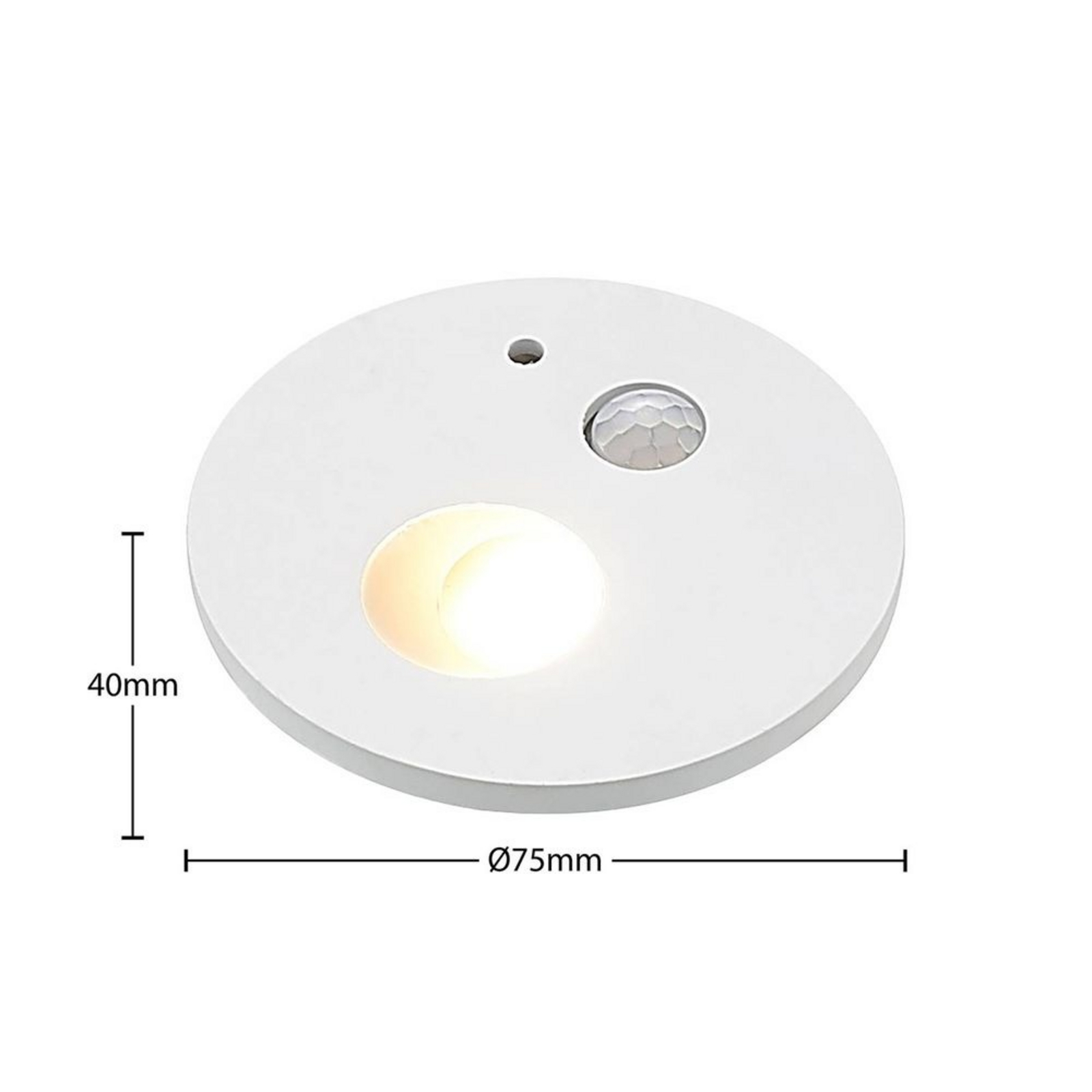 Neru Round LED Vstavané Nástenné Svietidlo w/Sensor White - Arcchio